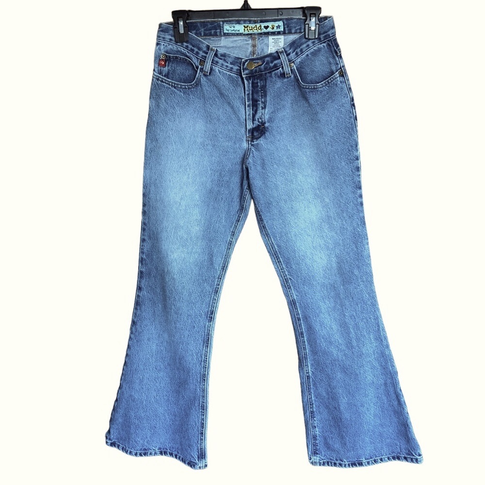 MUDD Y2K Junior Women's Demin Jeans Flare 4 Button Fly Size 9